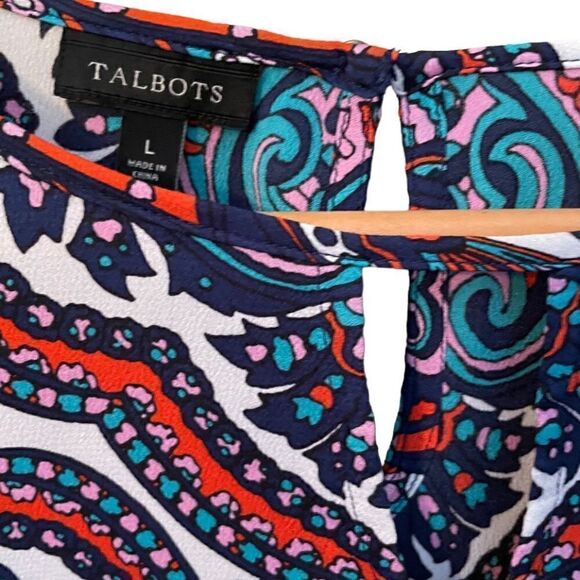 Beautiful Paisley Blouse by Talbots - Picture 5 of 5